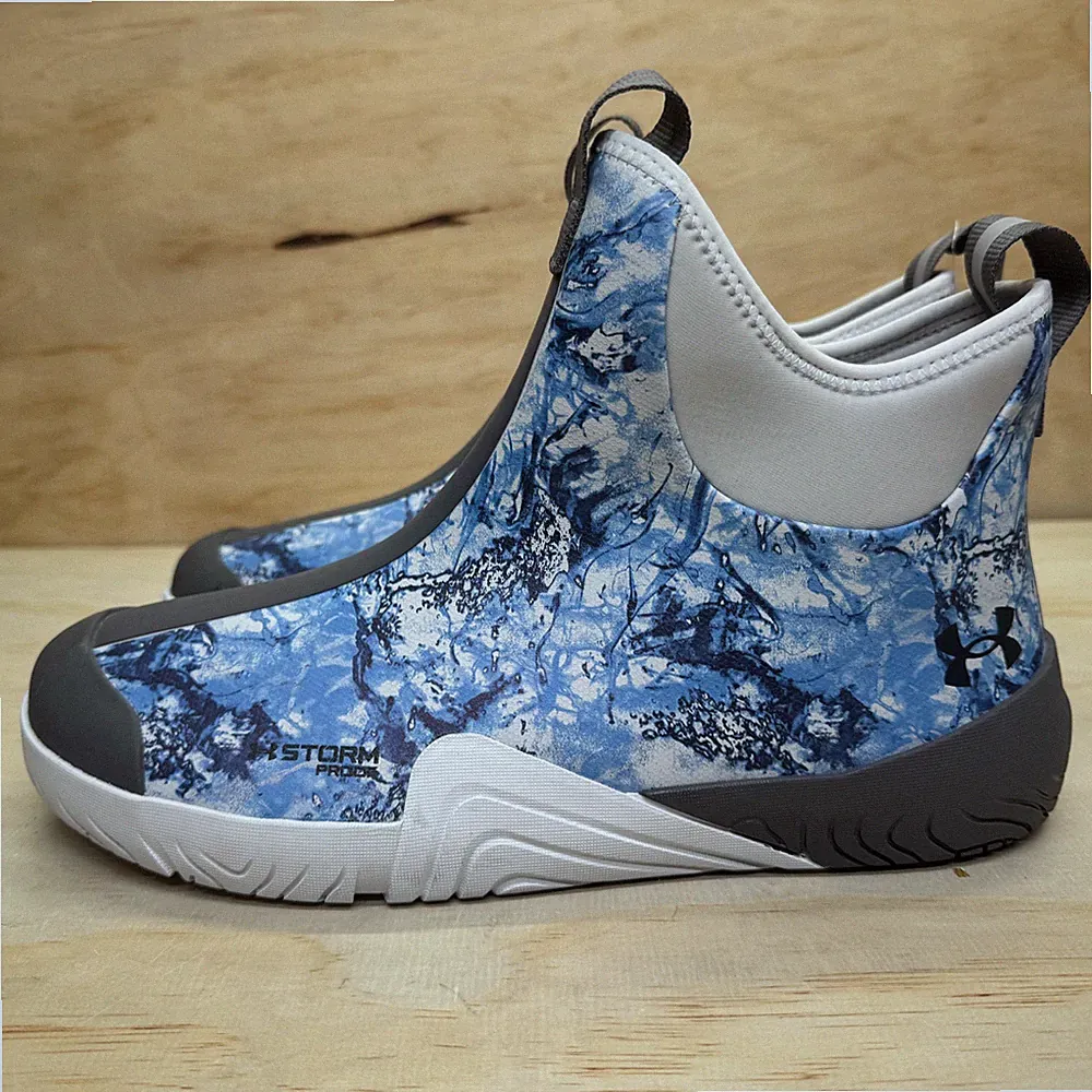 NEW Under Armour Charged Shoreman Deck Fishing Rain Boots Slip On Sz 11